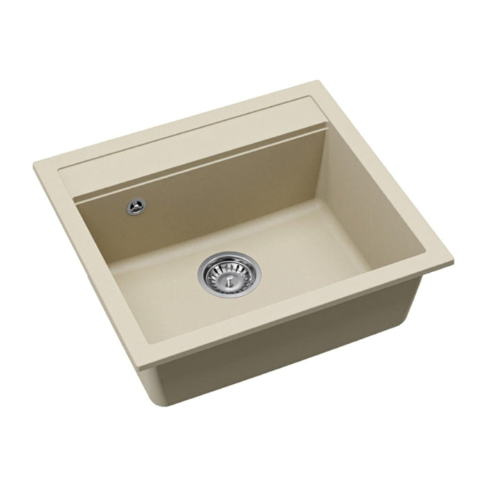 56,5x51cm évier en Granite, à encastrer, jasmin (SATSINKGQQ100J)