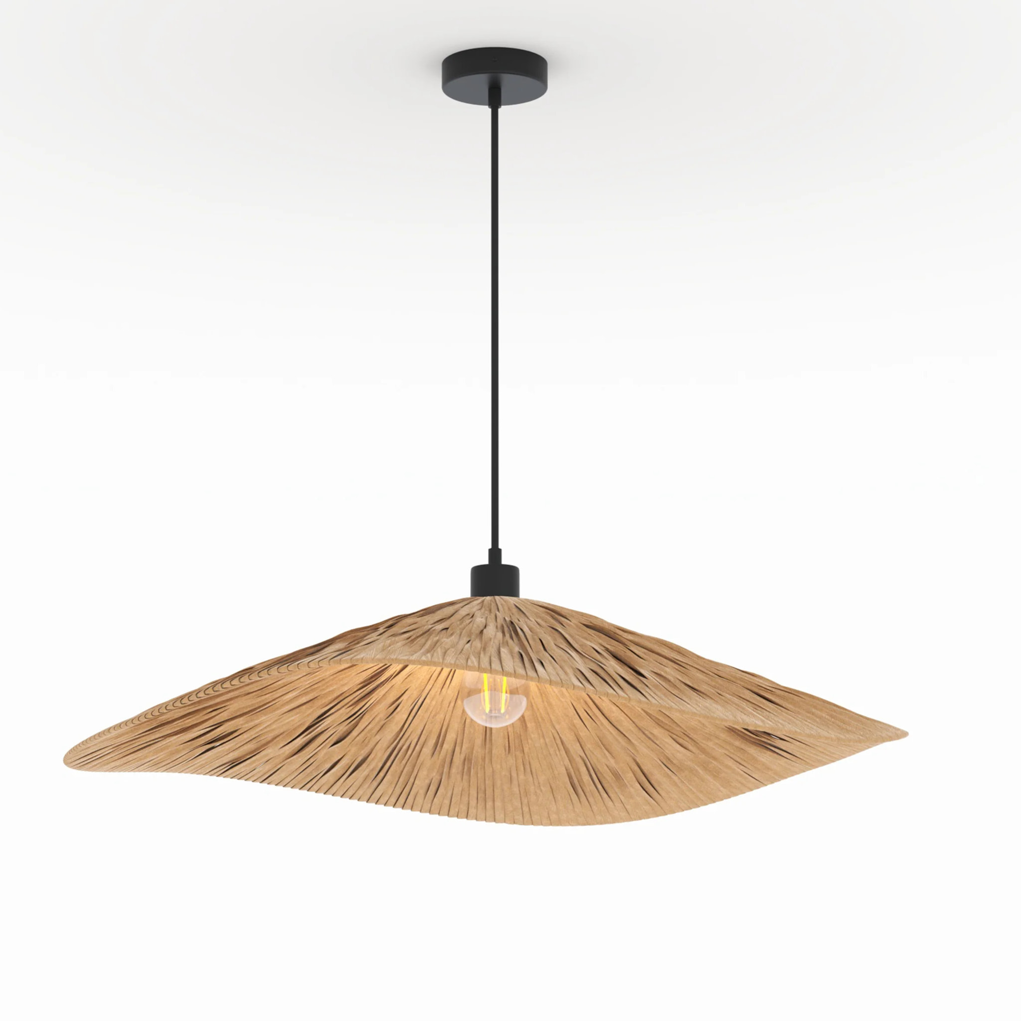 Suspension en raphia 75 cm - Stellaire