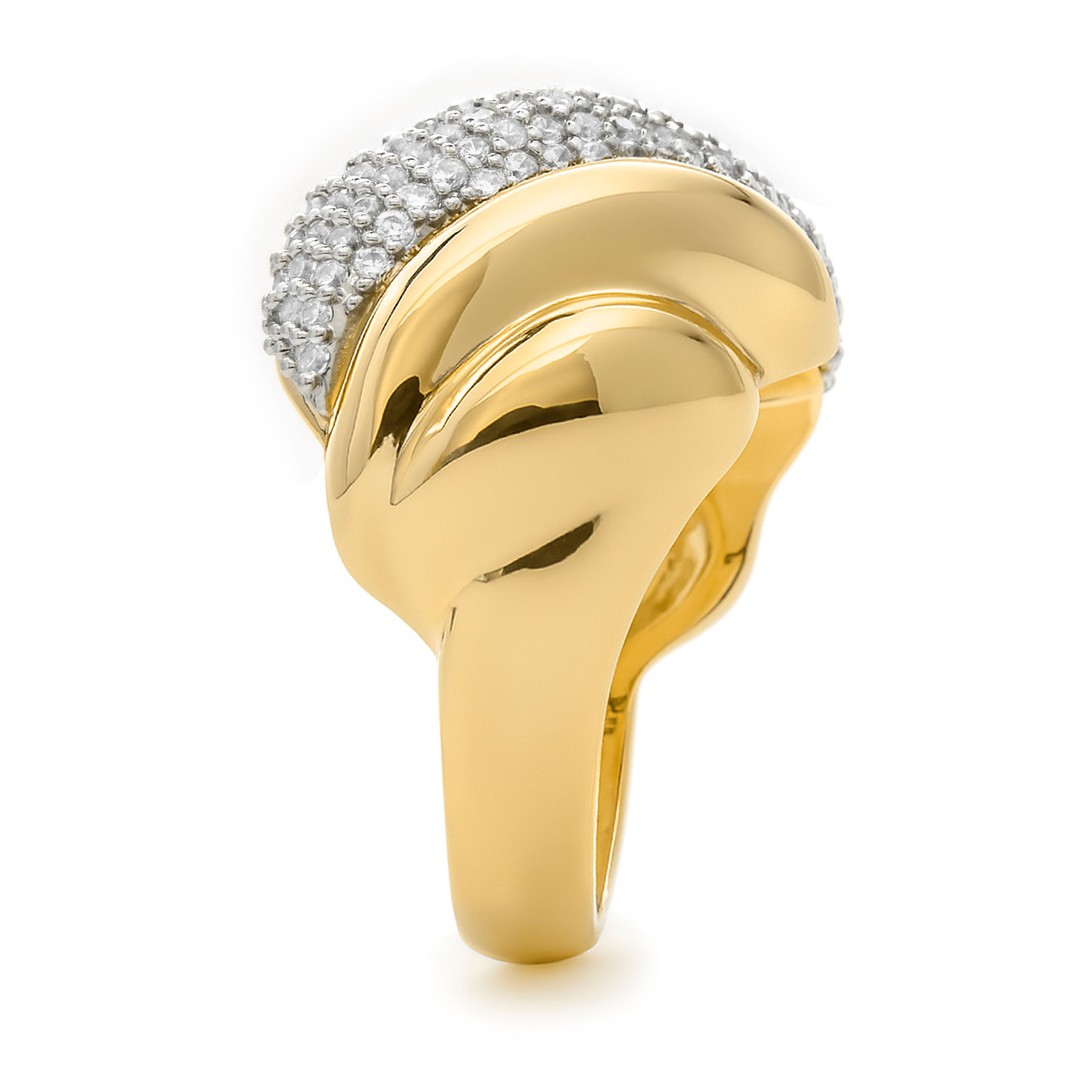 Anillo Lyssi acabado oro amarillo 18k