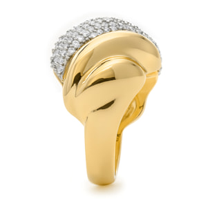 Anillo Lyssi acabado oro amarillo 18k