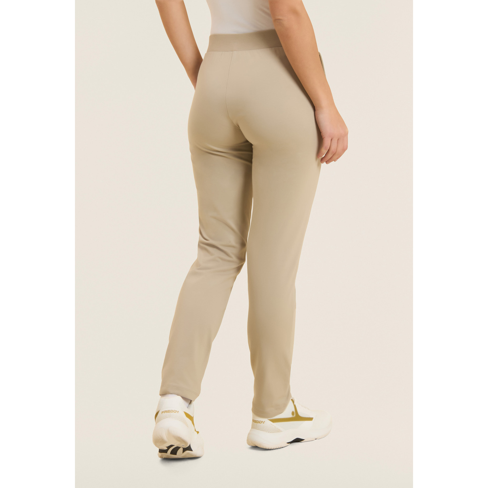 Pantaloni sportivi gamba dritta con coulisse e tasche