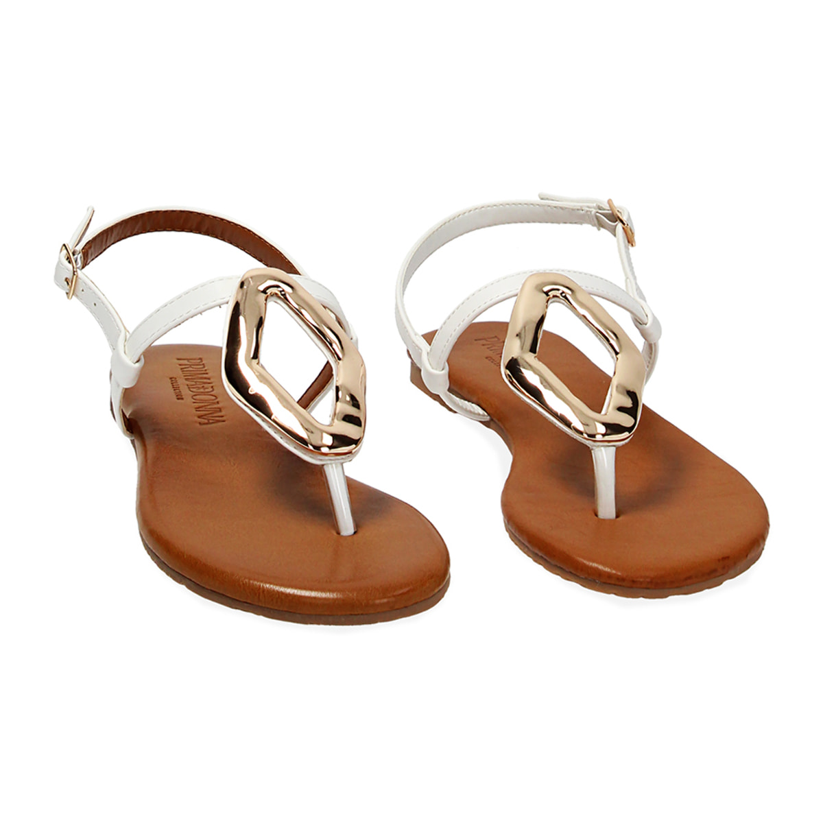 Sandalias planas blancas