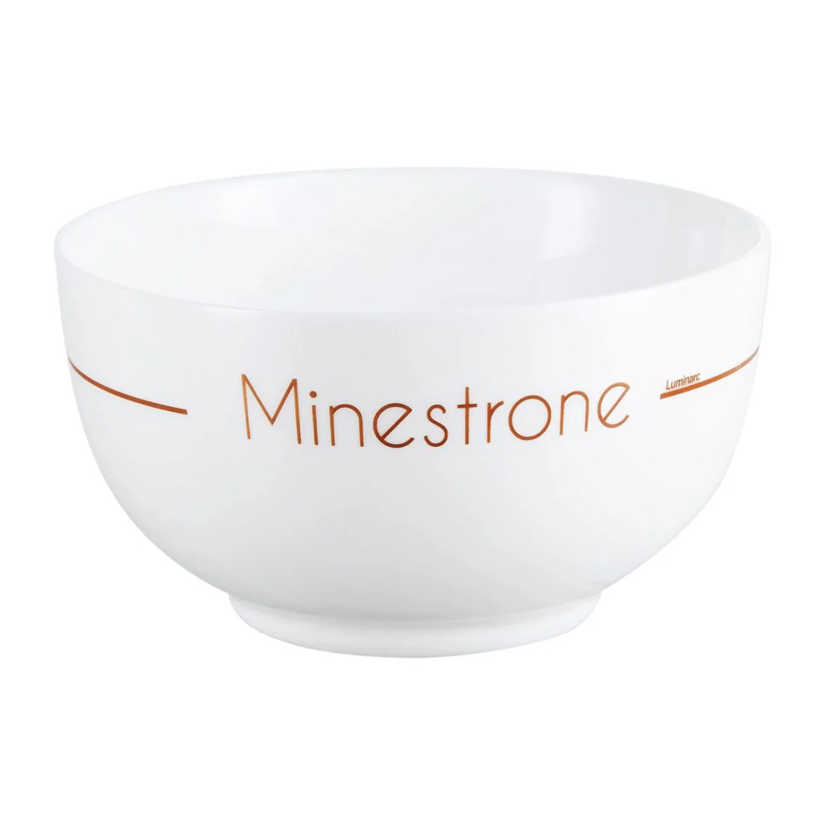 4 bols blancs 75cL Soupset - Luminarc - Verre opale extra résistant