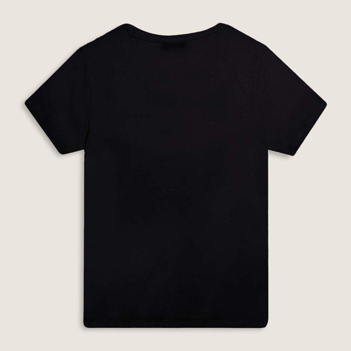 T-shirt con grafica “Enjoy the party” in strass