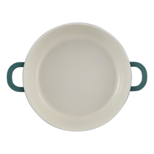 olla baja ø24x6,5cm 2,2l en aluminio fundido con tapa