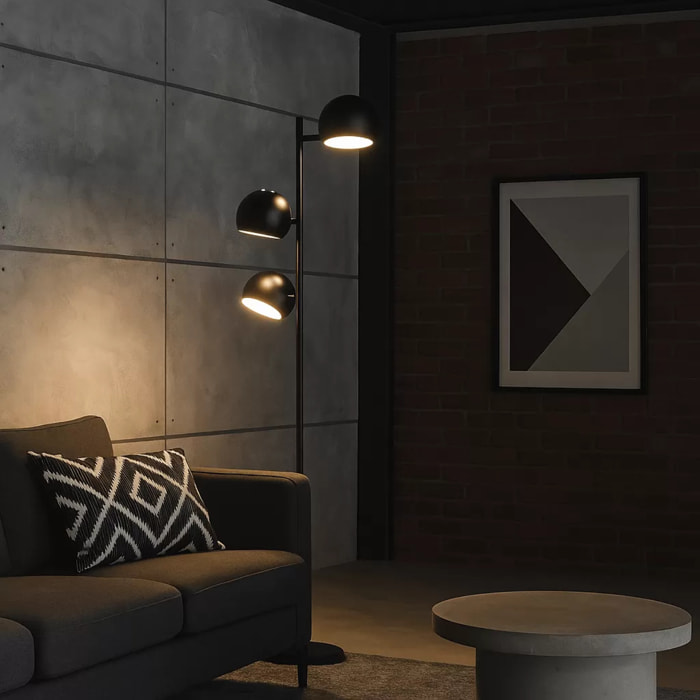 Lampadaire Calotta 151cm noir Kare Design
