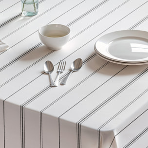 Nappe imprimée anti-tâches SIRA NOIR