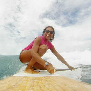 Gafas de deportes acuáticos OCEAN FUERTEVENTURA - Negro mate / Ahumada