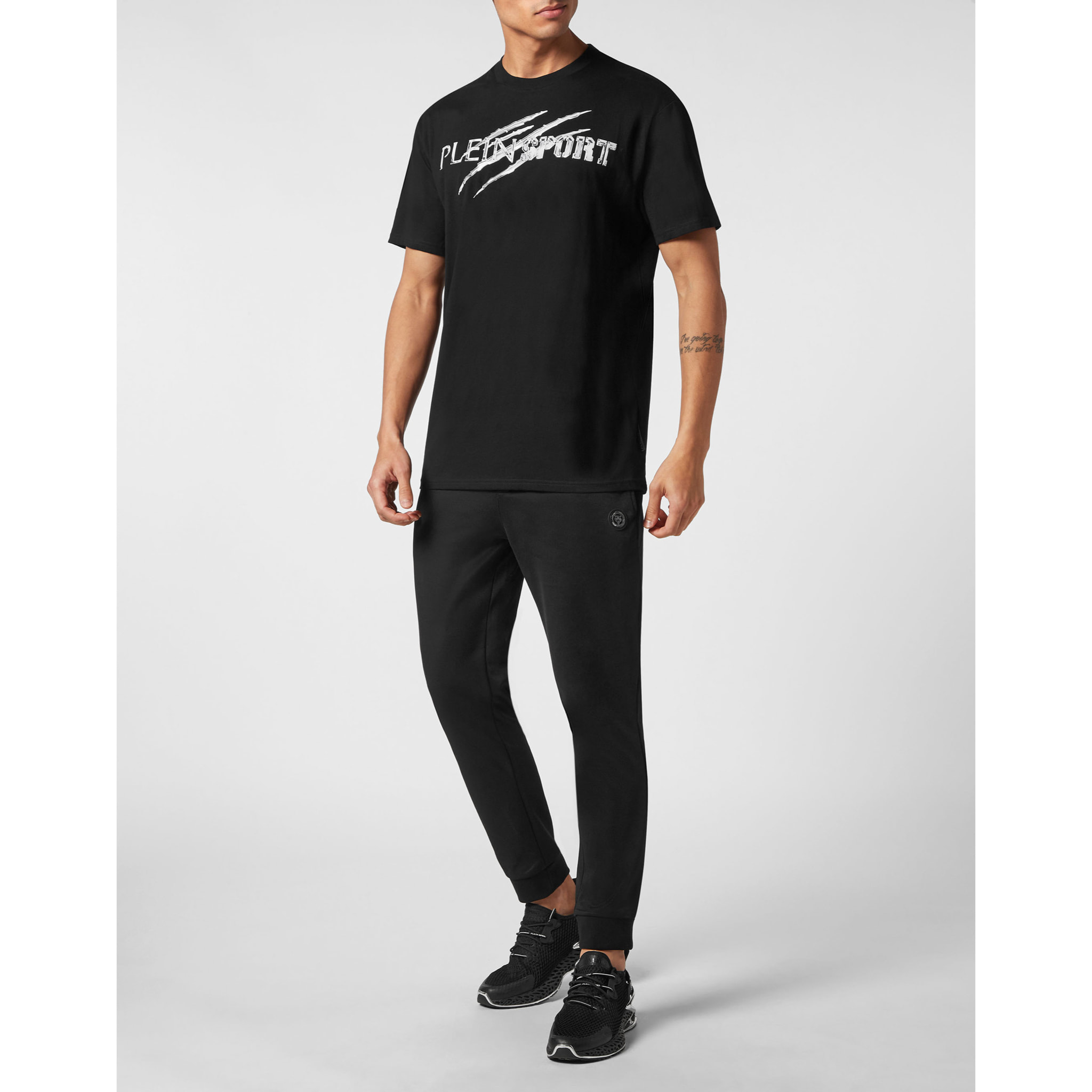 PLEIN SPORT Camiseta de cuello redondo y manga corta CHROME