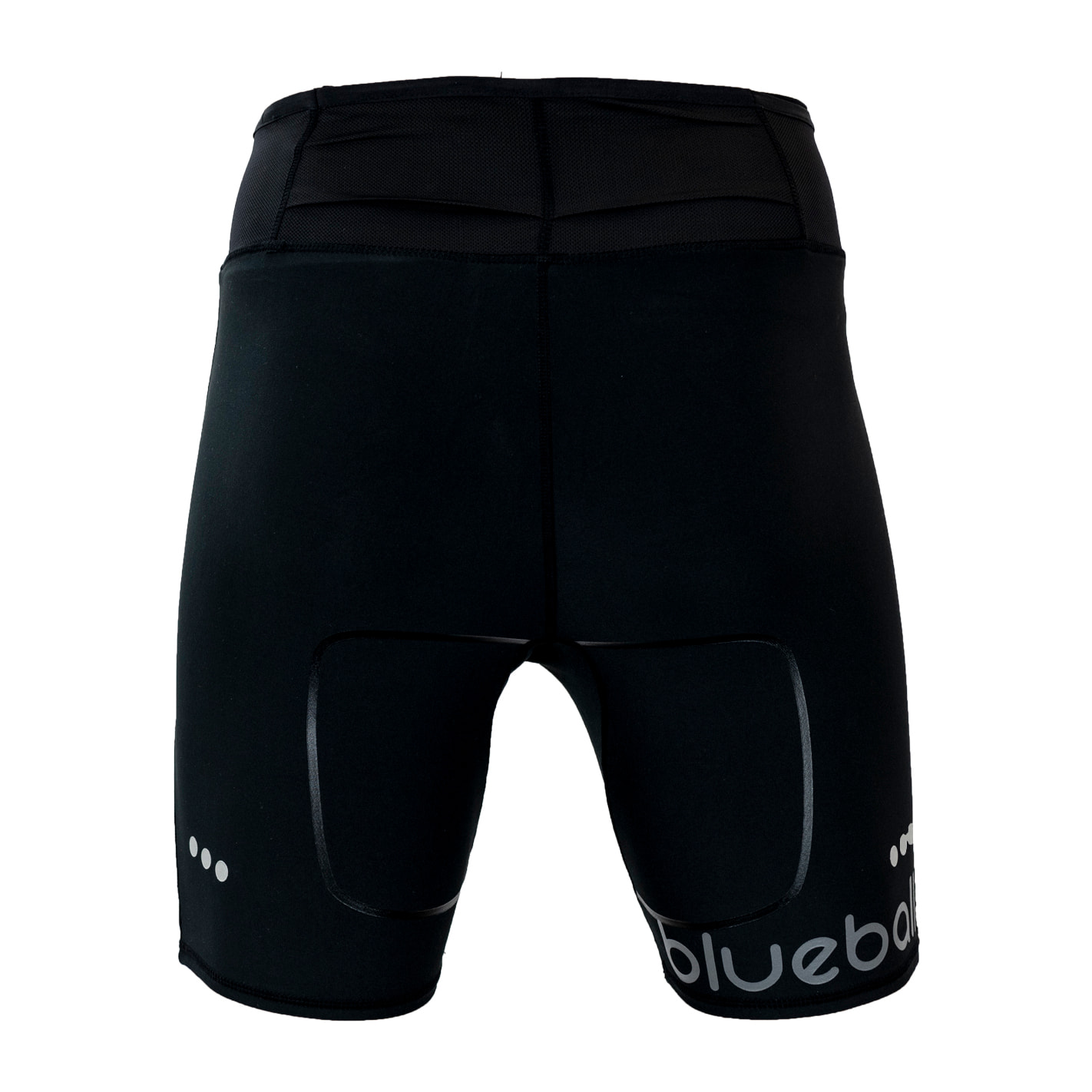 PANTALÓN CORTO DE COMPRESIÓN RUNNING PARA HOMBRE BLUEBALL EN NEGRO.