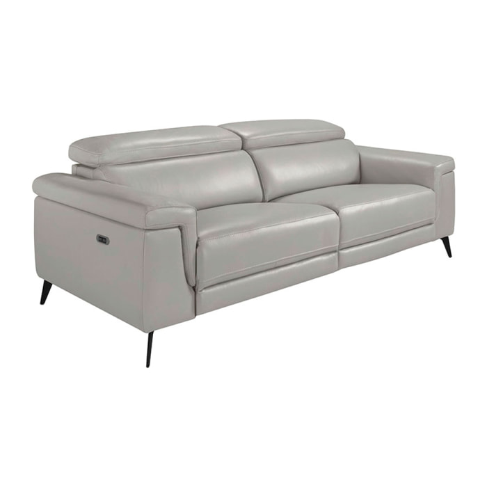 Sofá Angel Cerda 3 plazas en piel de vacuno 215x103x99cm