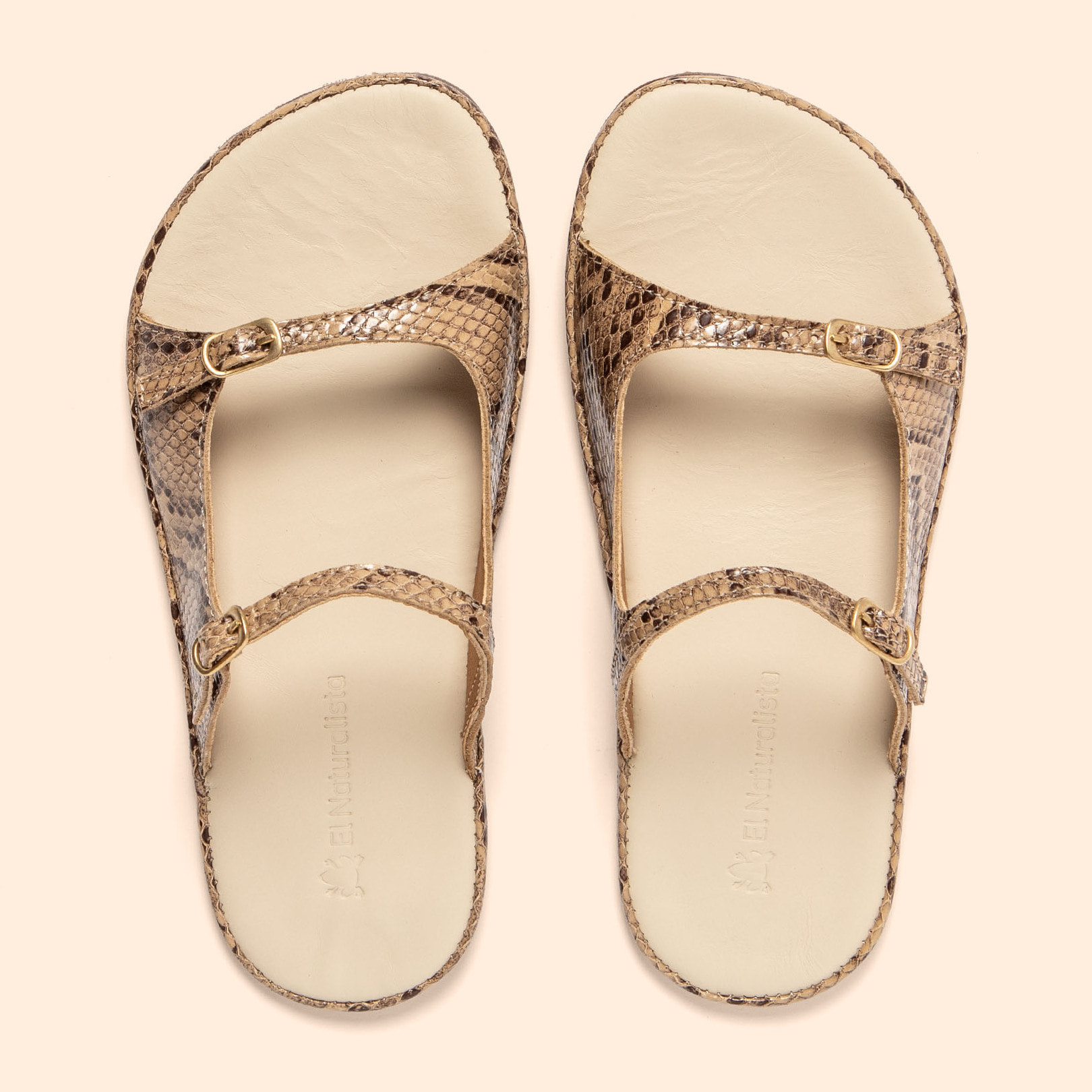 Sandalias N5684 SNAKE BEIG/ BARE SANDALS color Beig