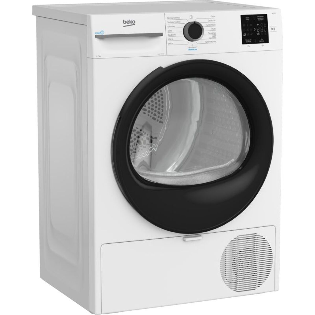 Sèche linge pompe à chaleur BEKO D3H17393W 7kg - Soin quotidien & Anti-froissage