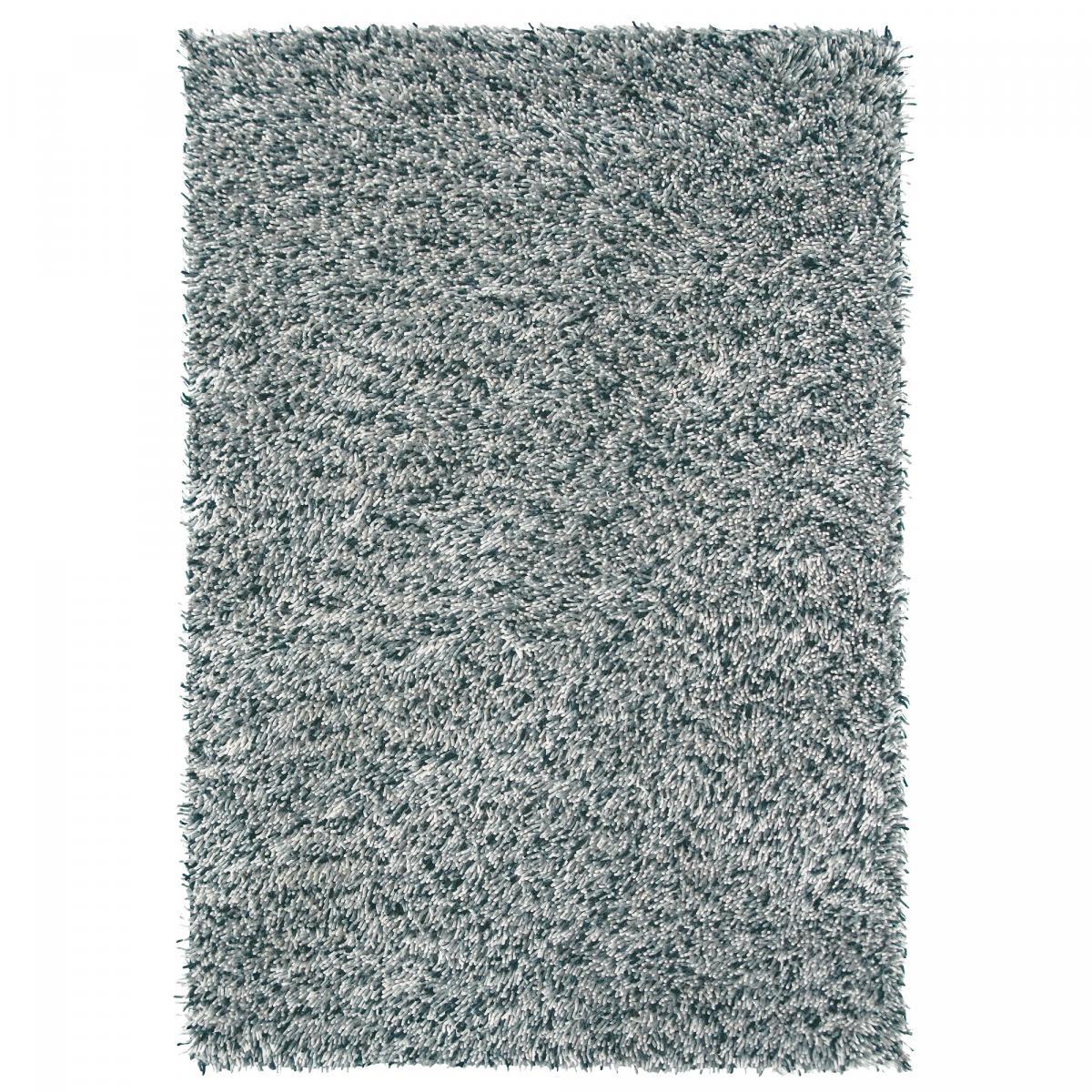 Tapis shaggy tissé en laine motif faux uni HAJO