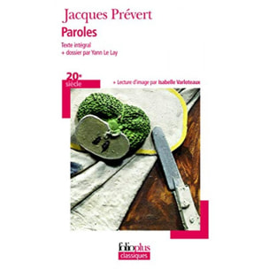 Prévert,Jacques | Paroles | Livre d'occasion