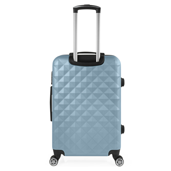 Trolley Mediano 60 Cms Itaca Diamond Azul Claro