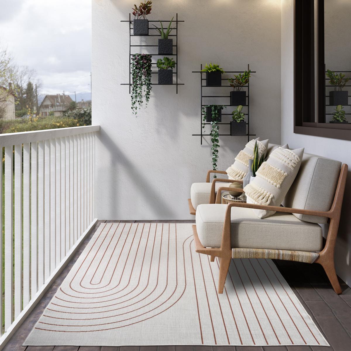 Tapis extérieur, kilim reversible EX1 COUB