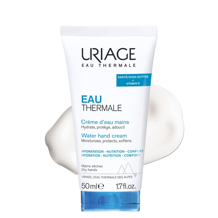 Eau Thermale - Crème d'Eau Mains - Hydrate, Protège & Adoucit 50 ml