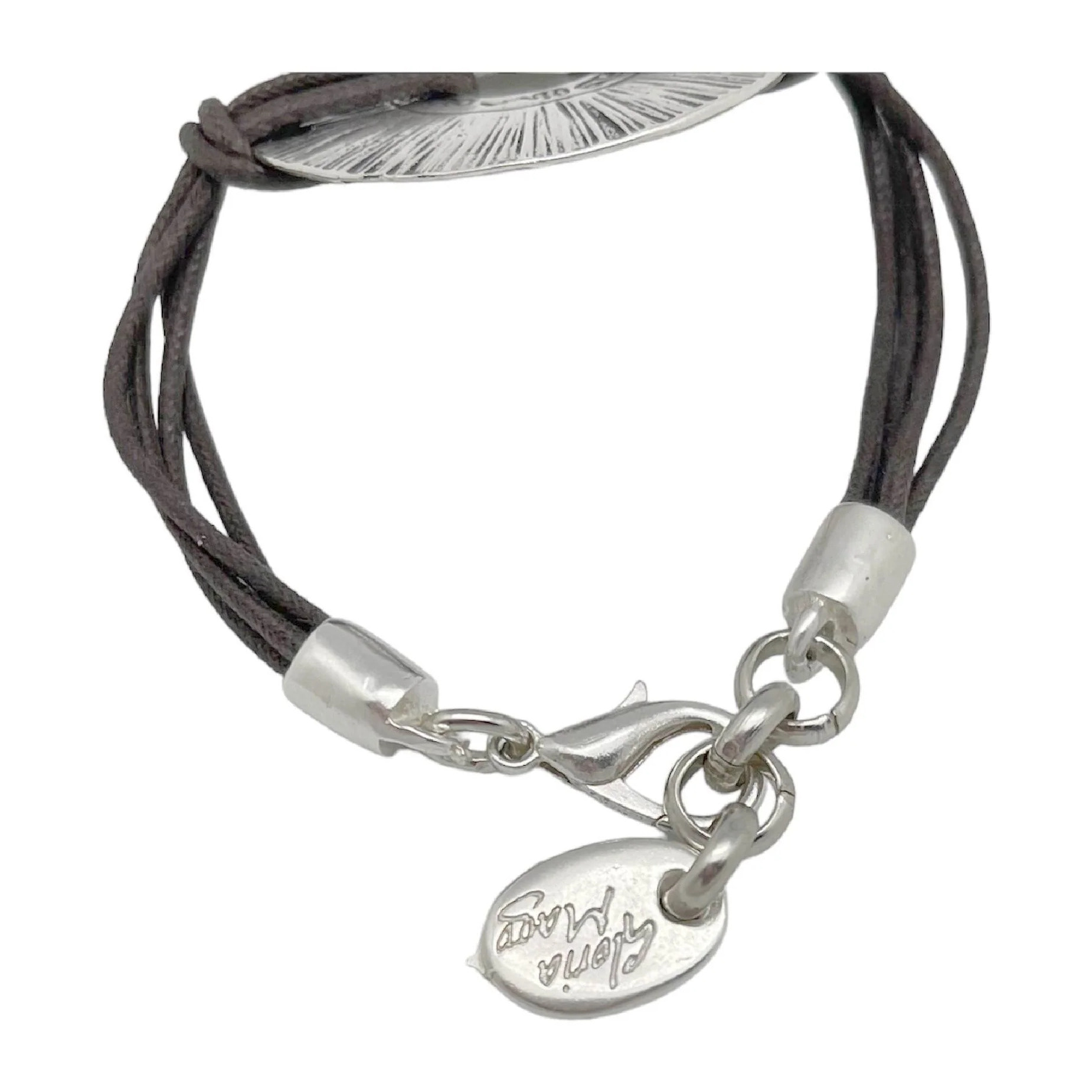 Pulsera Etnia plata-choco