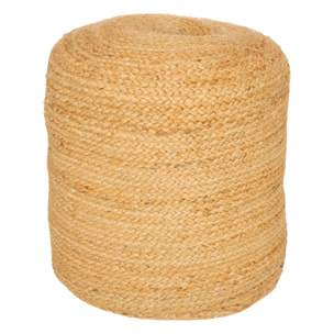 Pouf "Jilian" - jute et coton