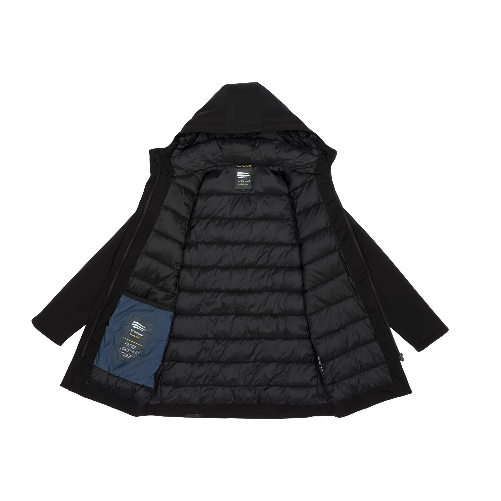Parka JAQUELINE imbottito impermeabile nero