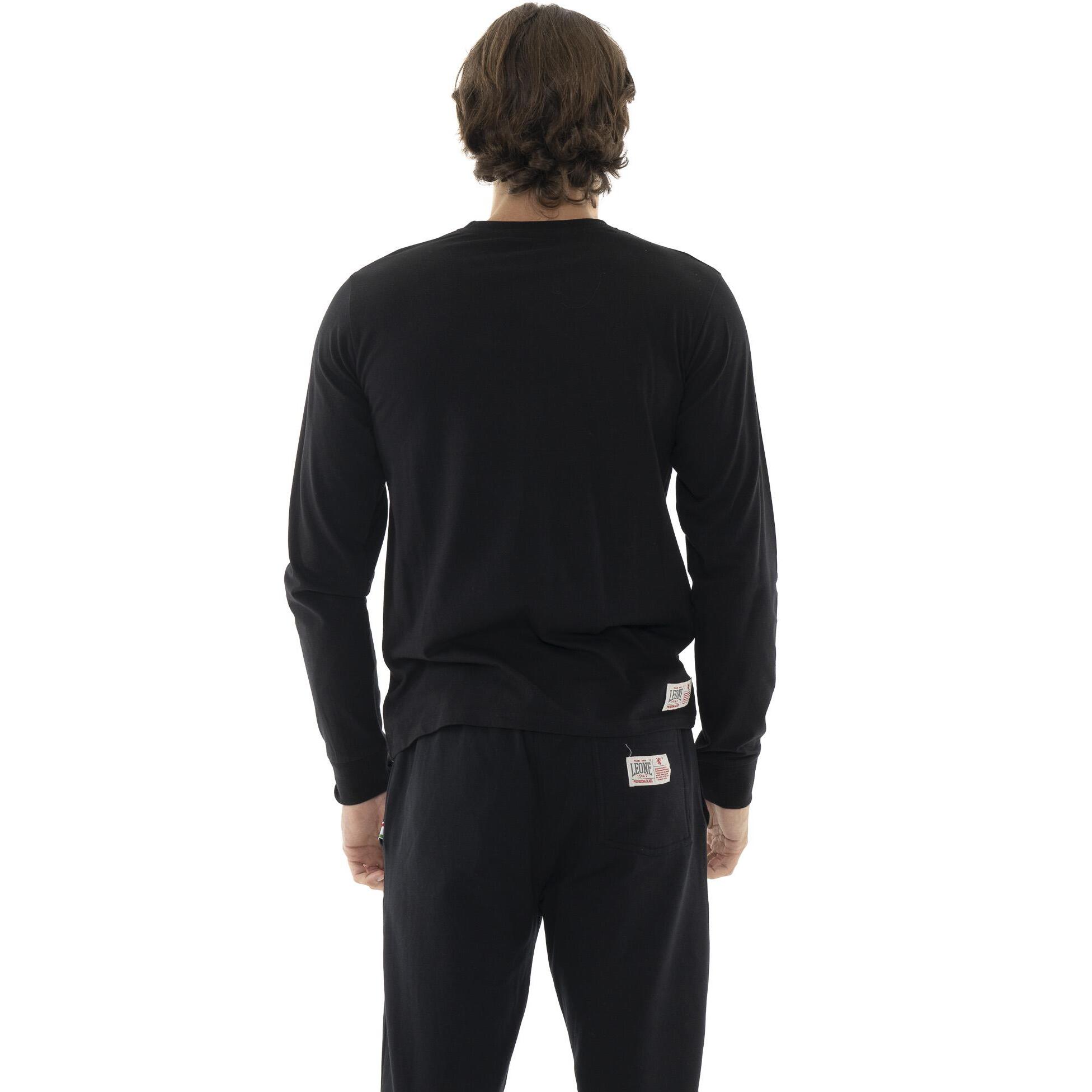 T-shirt a manica lunga con logo piccolo "Basic"