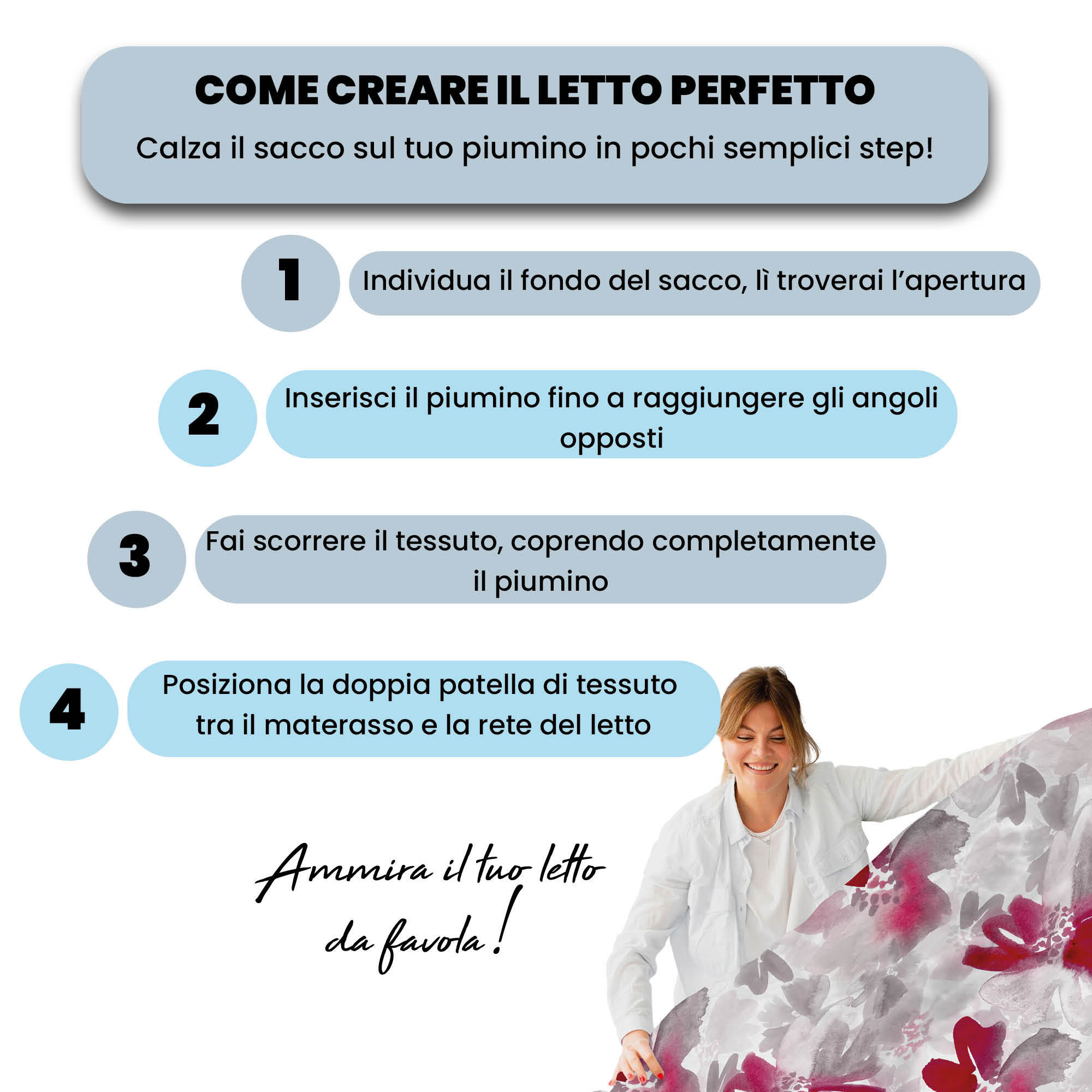 COPRIPIUMINO FASHION, 100% Microfibra, No Stiro - PASSION