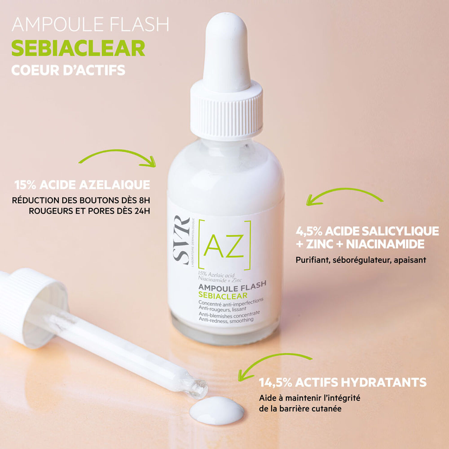 Sebiaclear - Ampoules Flash Concenté Anti-Imperfections 30 ml