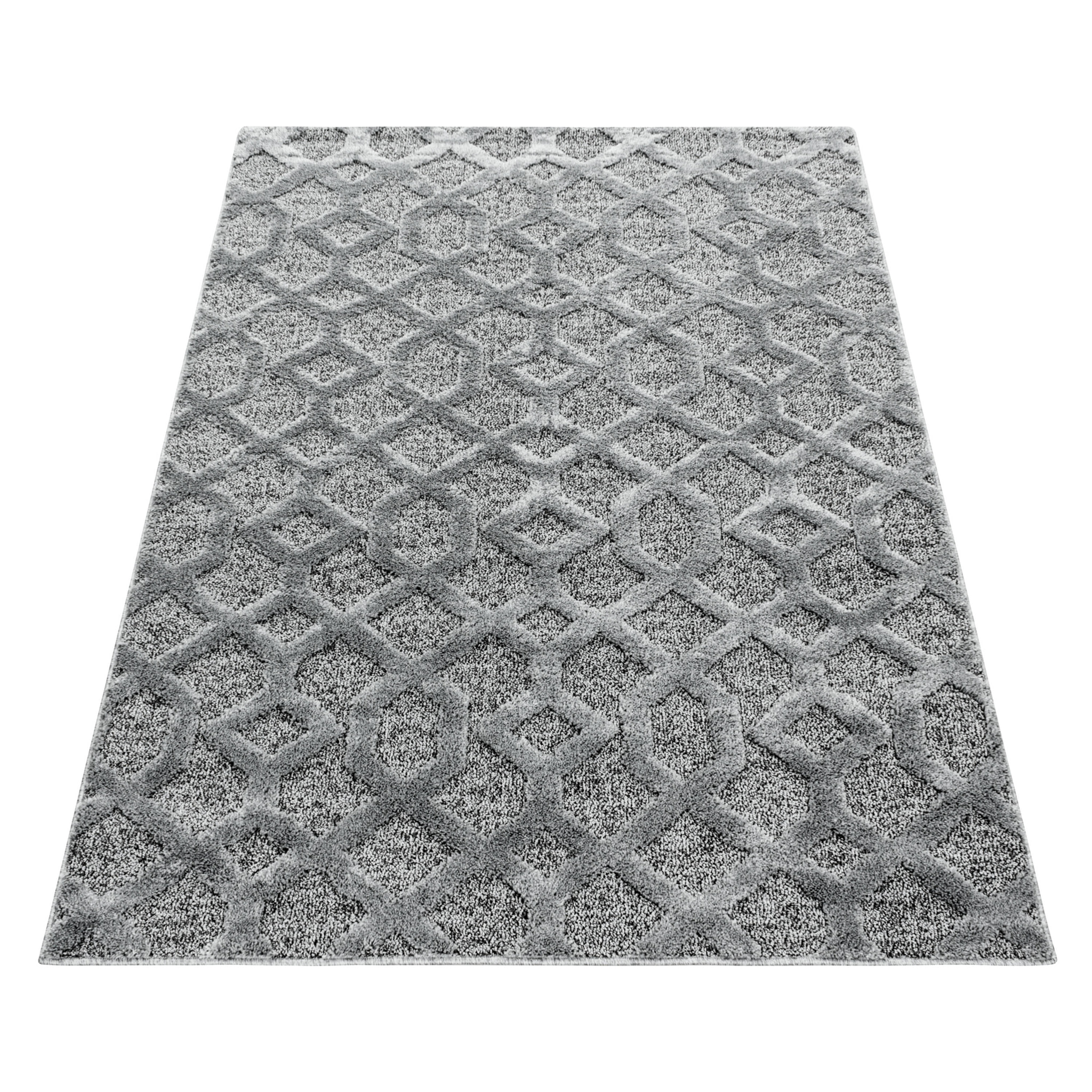 PISA - Tapis de salon à motif aztèque gris - PIS4702GRI