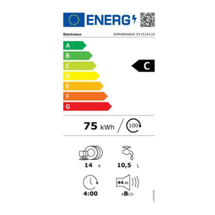 Lave vaisselle 60 cm ELECTROLUX ESM48400SX Satellite Clean