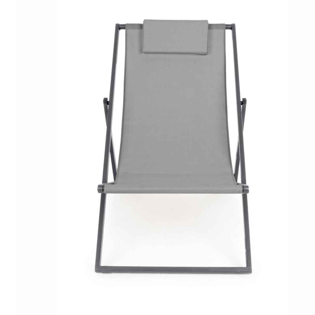 Sdraio da giardino pieghevole Gilda grigio