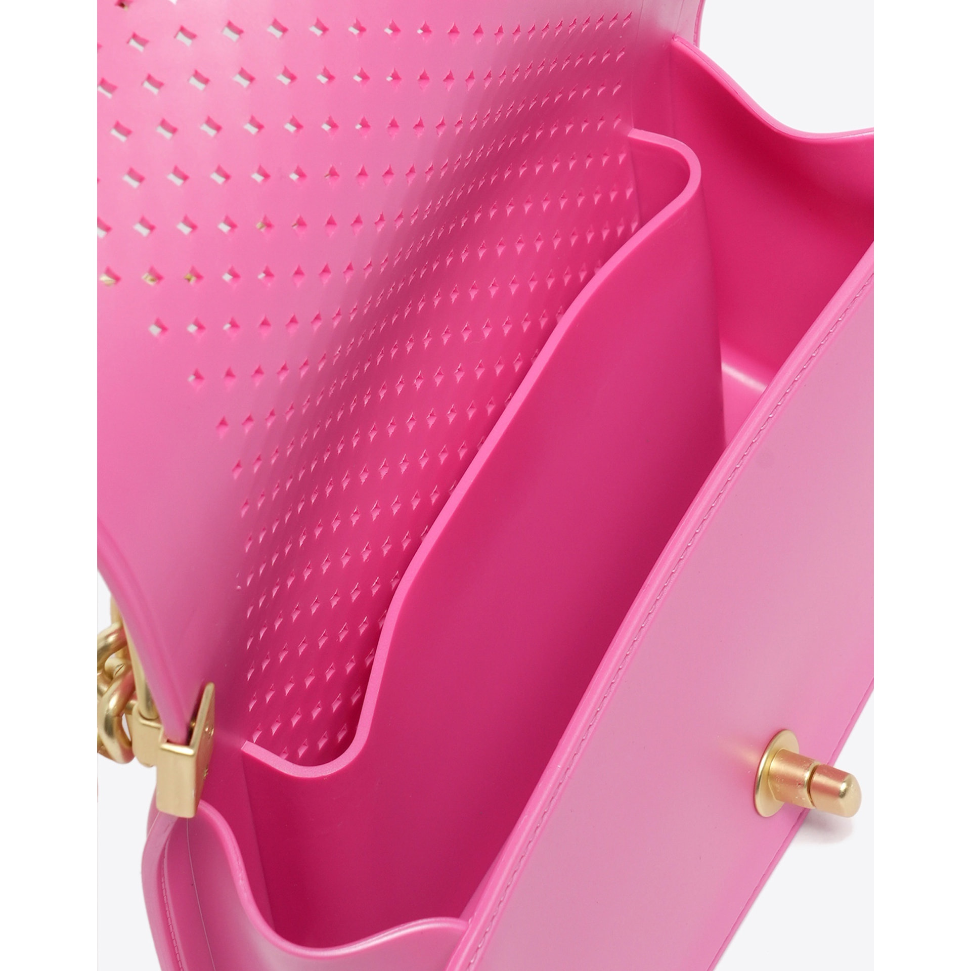 Borsa a mano da donna - Modello False - 100% Pvc - 19.0 x 11.0 x 6.5 cm