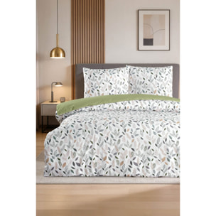 Parure housse de couette et taie(s) d'oreiller coton imprimé