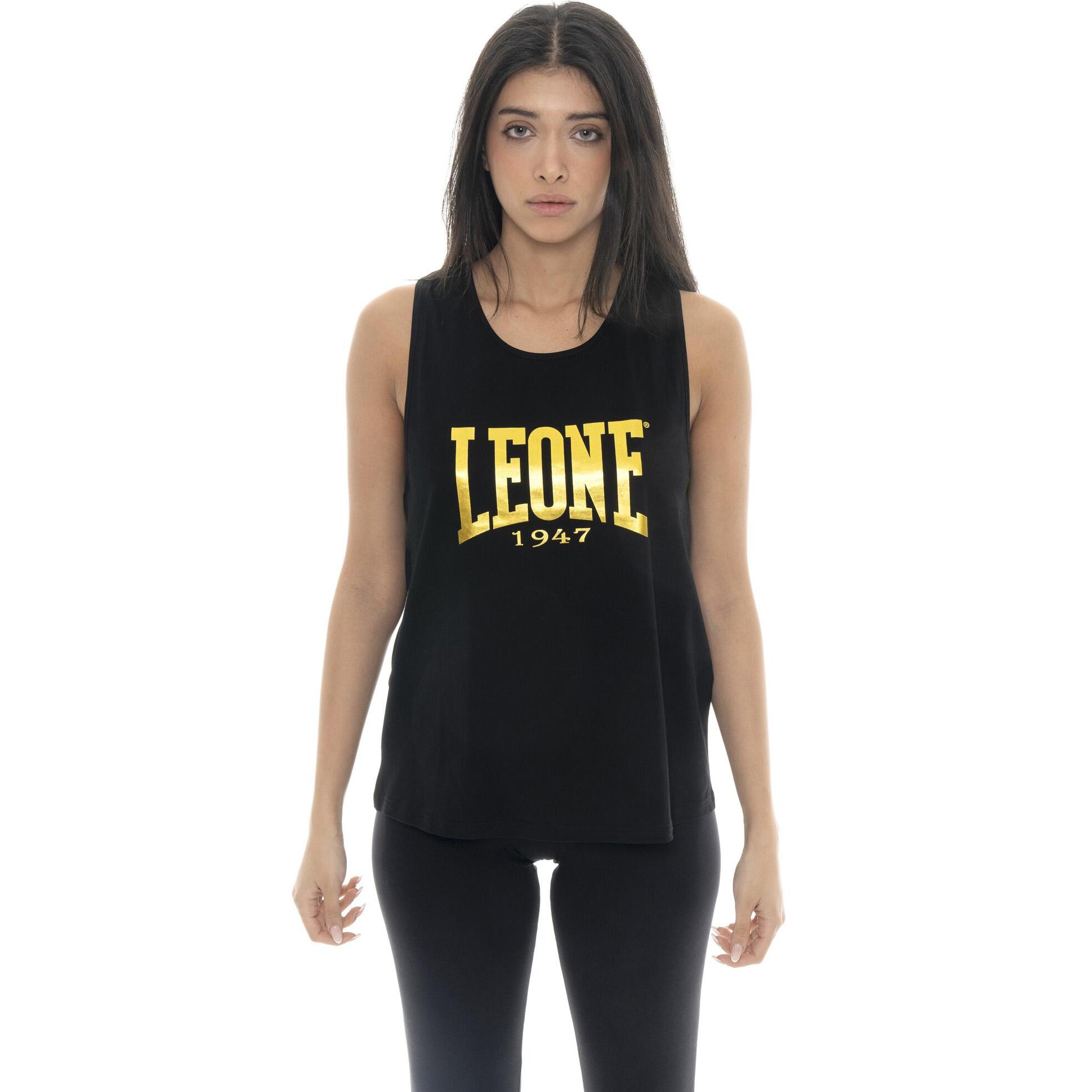 Camiseta de tirantes de mujer Leone Gold de algodón elástico