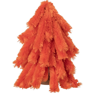 J-Line Sapin de Noël doux - polyester - orange foncé - small