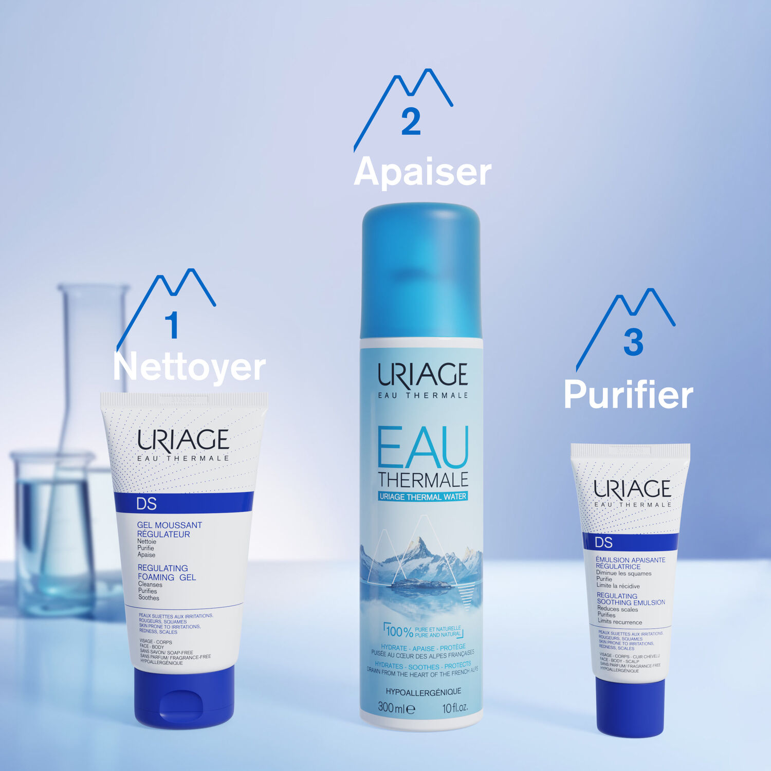 DS - Gel Moussant Régulateur - Nettoie, Purifie & Apaise 150 ml