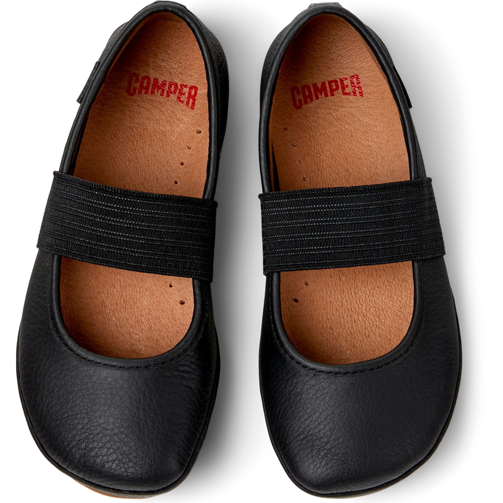 Bailarinas - CAMPER Right - Negro - Cuero liso
