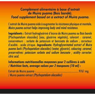 NUTRI EXPERT - 100% Bois Bandé - 100% d'extrait de Muira Puama - Complément alimentaire aux vertus aphrodisiaques - Stimule désir sexuel - Augmente résistance physique et mentale - Lot de 2 produits
