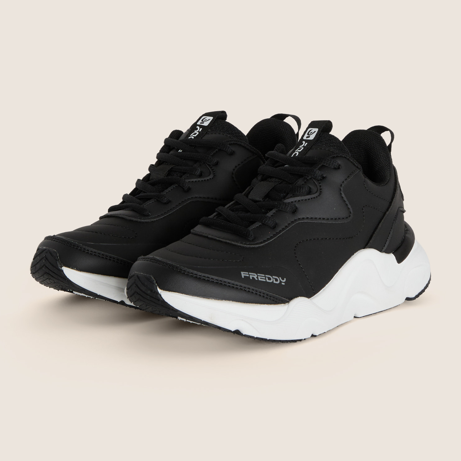 Sneakers Donna Chunky in Similpelle Nubuk con Suola EVA