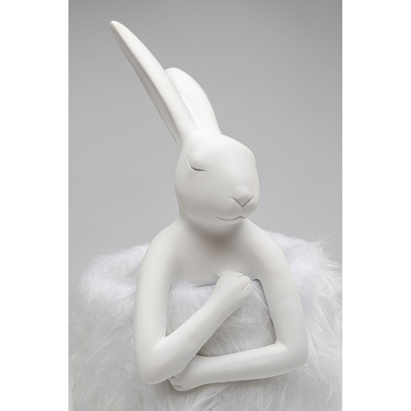 Lampe Animal lapin Fluff blanc 50cm Kare Design