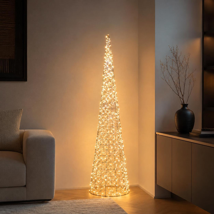 Cono con 600 led 10% flash mov. - Pezzi 1 - ORO - Bianchi Dino SpA