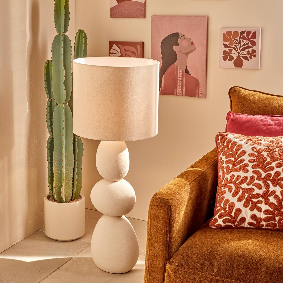 Lampadaire Alitha beige H100cm