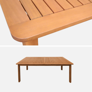Table de jardin extensible bois d'eucalyptus 6-8 places ARBO