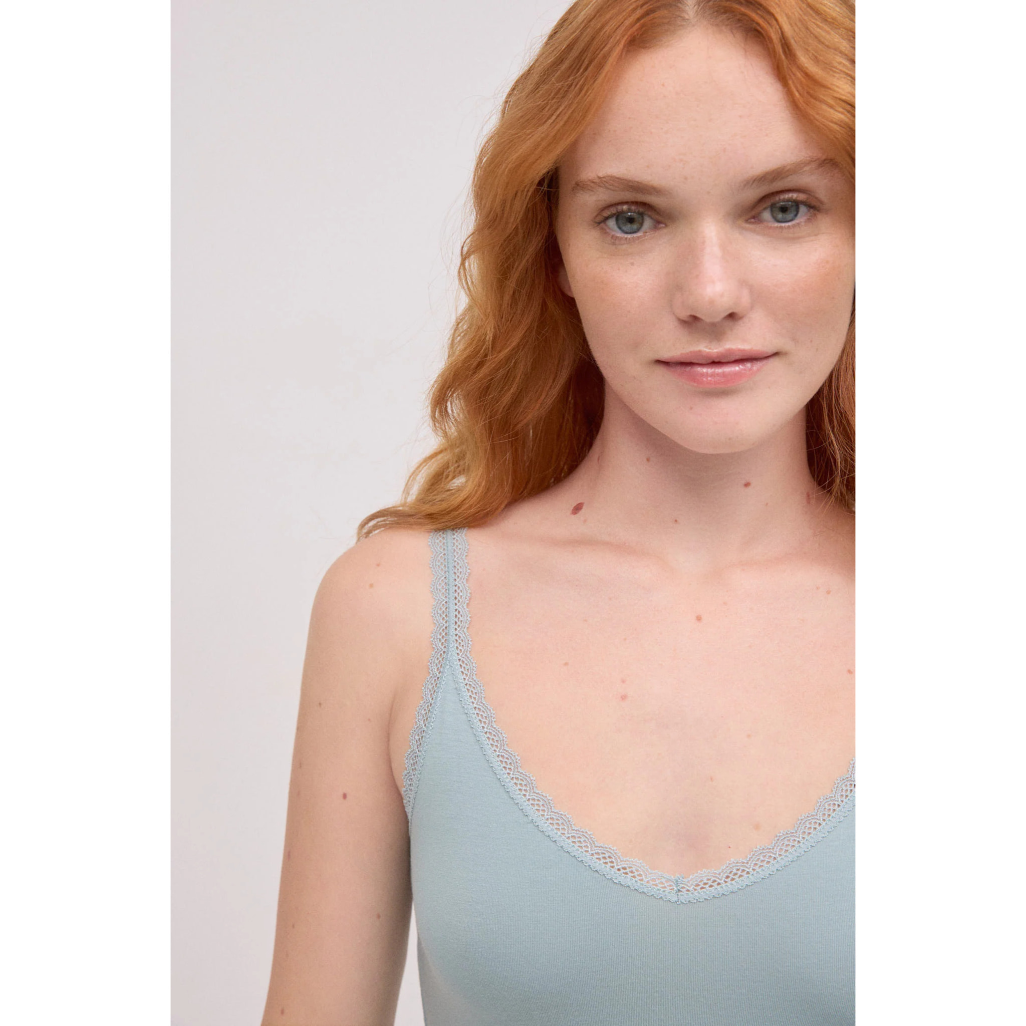 Canotta in cotone verde