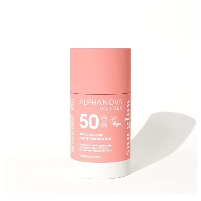 Sun Glow - Stick Solaire Visage et Levres SPF 50