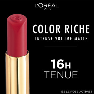 L'Oréal Paris Rouge à Lèvres Color Riche Intense Volume Matte 188 Le Rose Activist