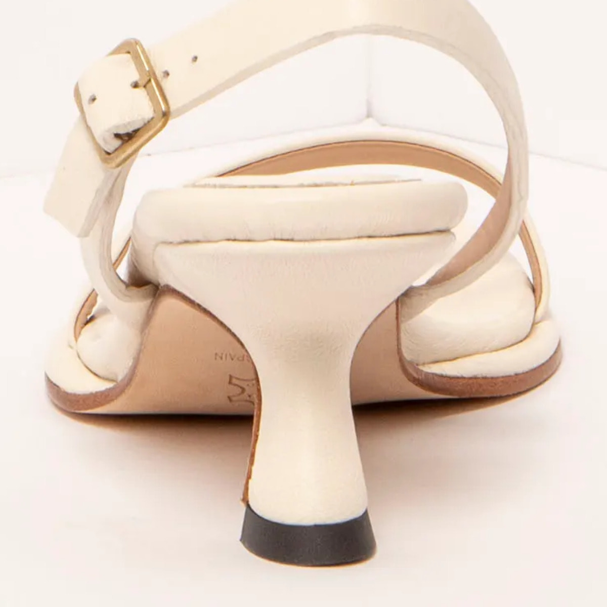 Sandalias con tacón S3164 NAPPA CREAM/ GLERA color Cream