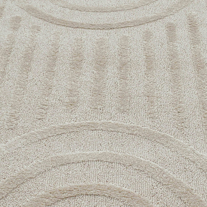 HARMONIE - Tapis motif arc crème