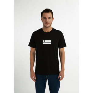 Camiseta Básica  Flag T-Shirt en Negro D.Franklin