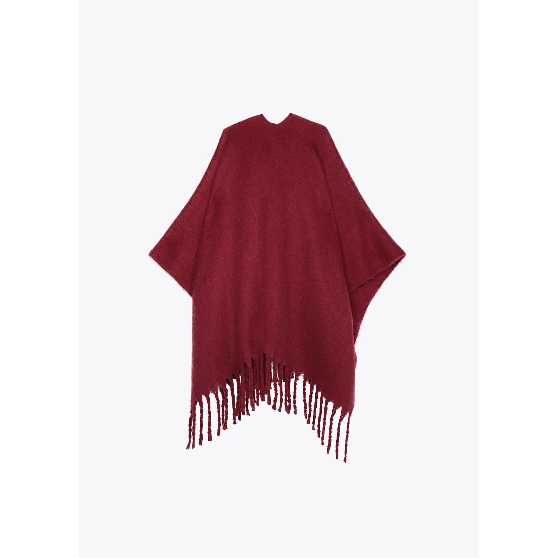 Mantella con Dettaglio di Frange